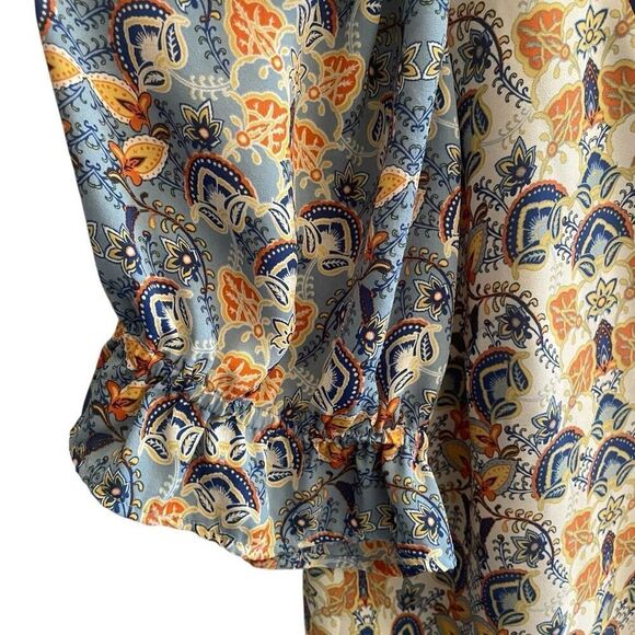 Rose + Olive Floral Boho Pullover Blouse Top Women’s Plus Size 2X - Picture 4 of 5